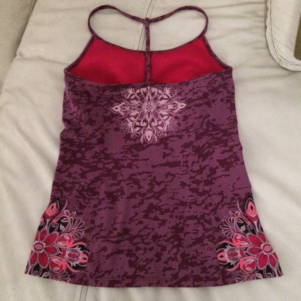 Yoga Spacedye Slim Racerback Long Tank - Picture 2 of 3